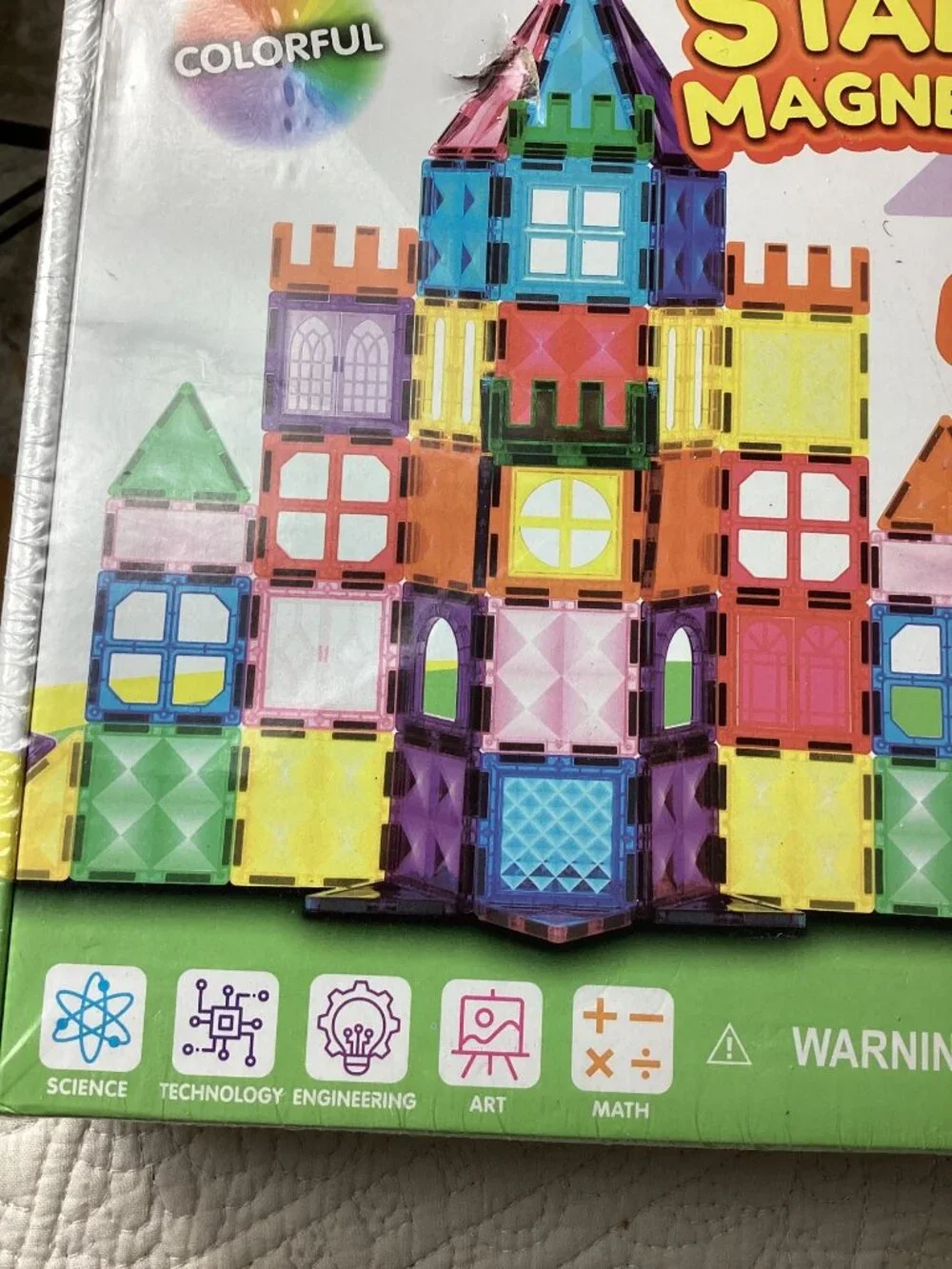 SyncFun 66-Piece Starshine Magnetic Tiles Building Set -Learning Toy*Ages 3+*NWB